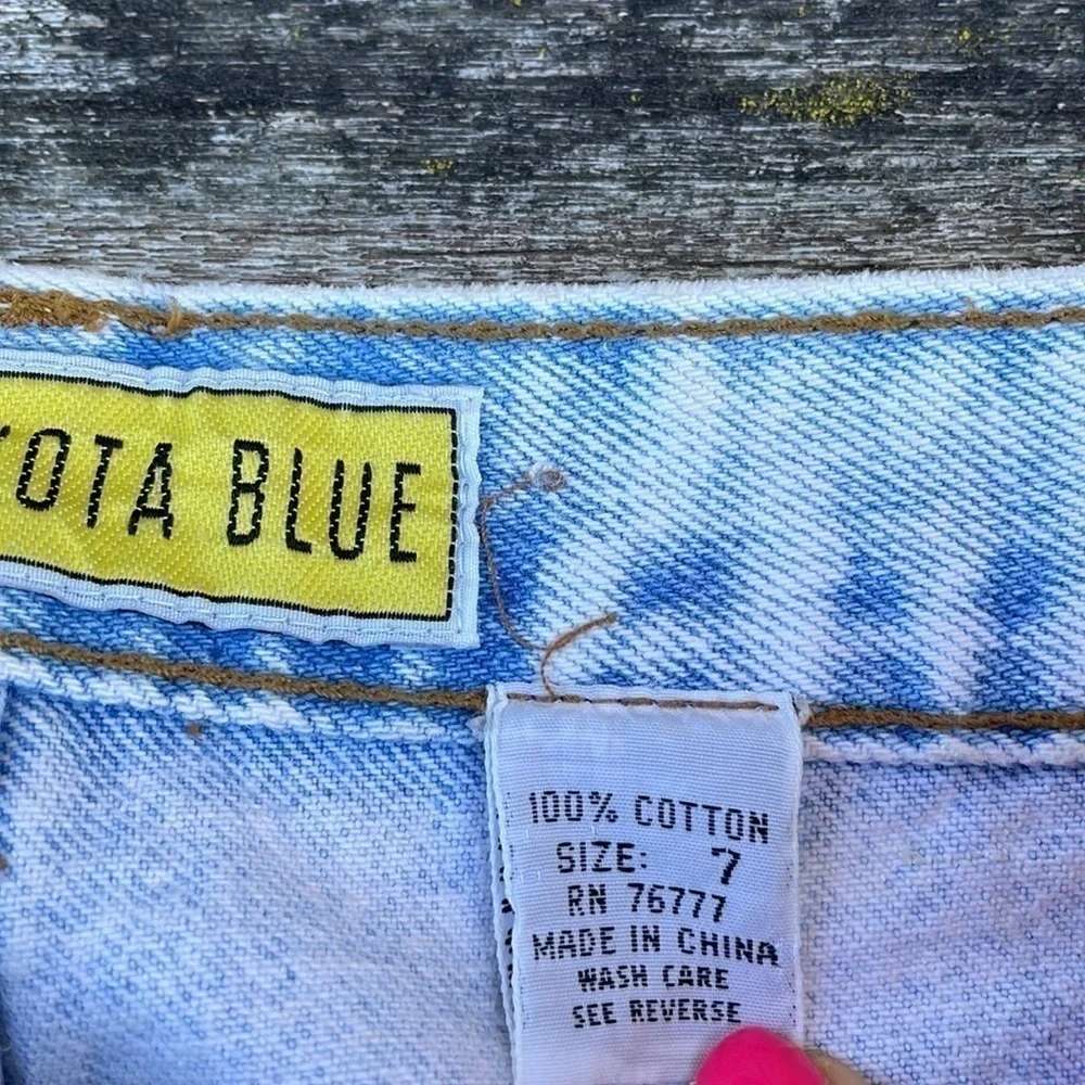 RARE Vintage 80's Dakota Blue Lou Lou Comic Strip Light Wash Denim Jeans size 7 - Picture 9 of 9